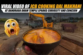 Viral Video of JCB Cooking Dal Makhani at Dandraua Dham Temple Sparks Curiosity. And Concern